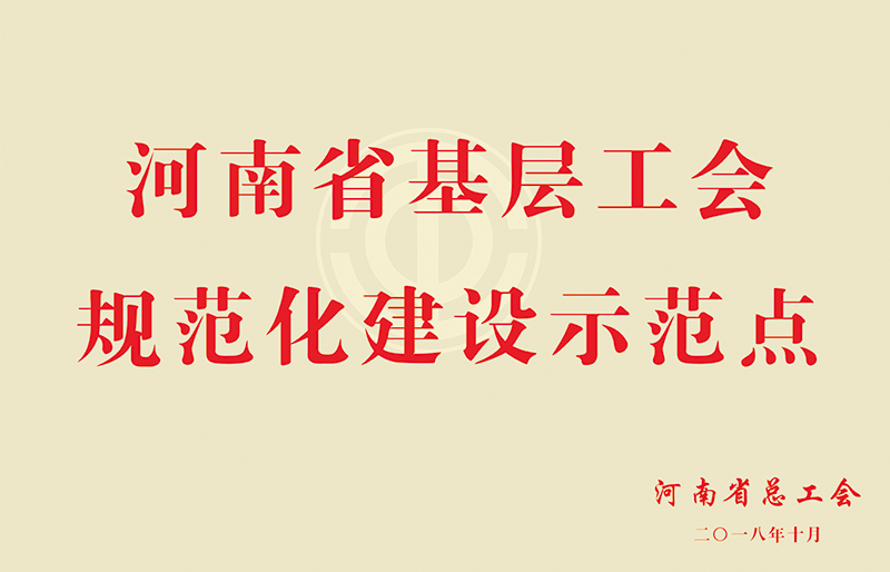 河南省基層工會規范化建設示范點